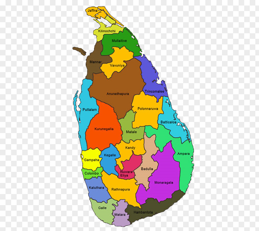 Map Colombo Eastern Province Districts Of Sri Lanka Jaffna United States America PNG