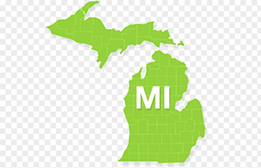 Map Michigan Blank Vector PNG