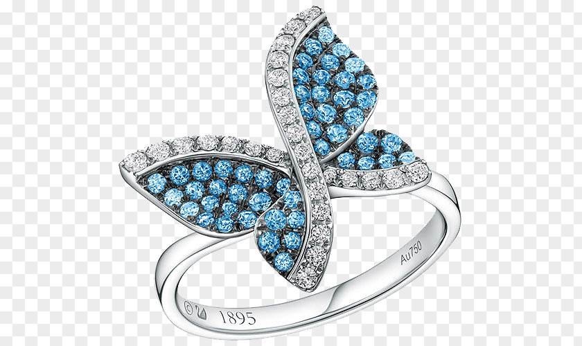 Swarovski Jewelry Blue Ring Earring AG Jewellery PNG