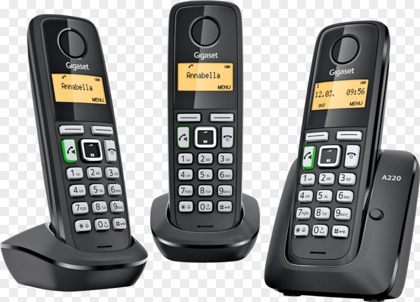 TELEFONO Cordless Telephone Gigaset Communications Handset Digital Enhanced Telecommunications PNG
