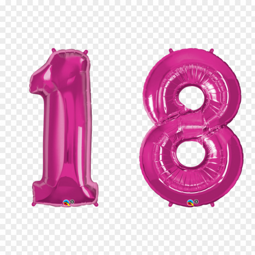 Balloon Number Birthday Party Flower Bouquet PNG