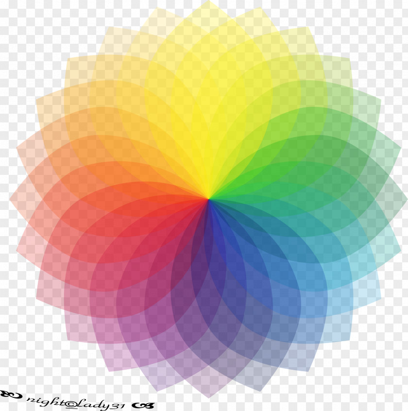 Blumen Color Wheel Temperature RGB Model PNG