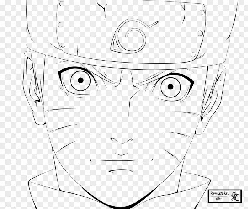 FODA Naruto Uzumaki Line Art Sasuke Uchiha Hinata Hyuga PNG