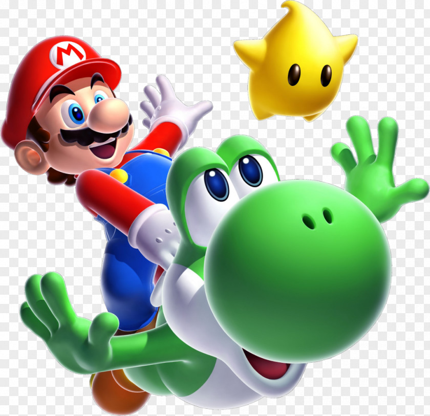 Mario Bros. Super Galaxy 2 & Yoshi PNG