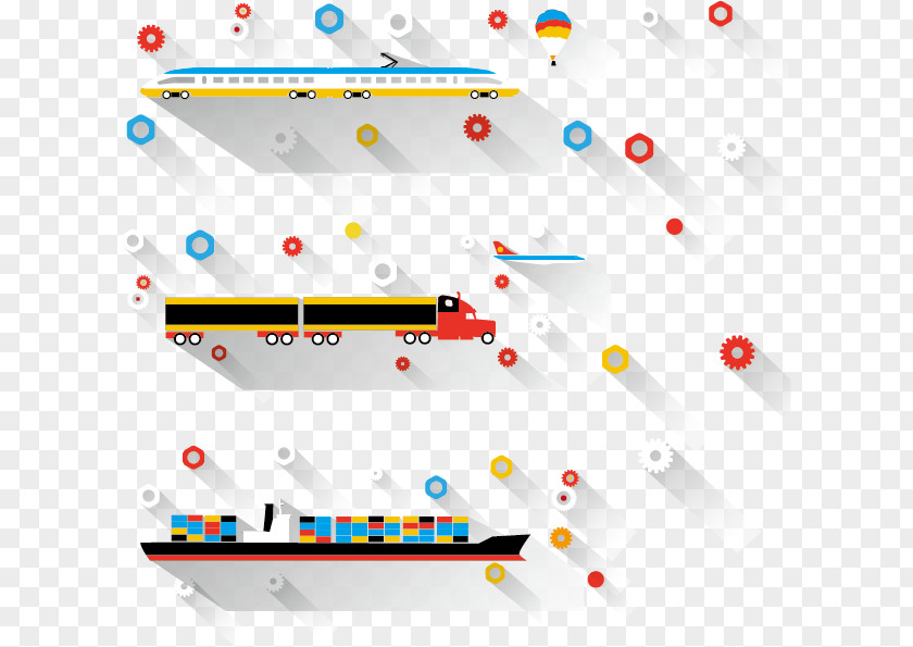 3D Material, Taobao Vector Geometry Floating Material Train Transport Web Banner Illustration PNG
