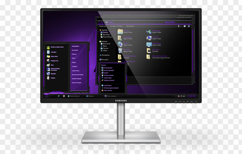 Alienware Theme Windows 7 Visual Style MSSTYLES PNG