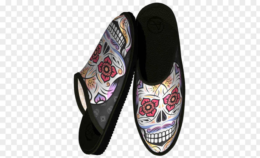 Model Oaxaca Hausschuh Shoe Calavera PNG