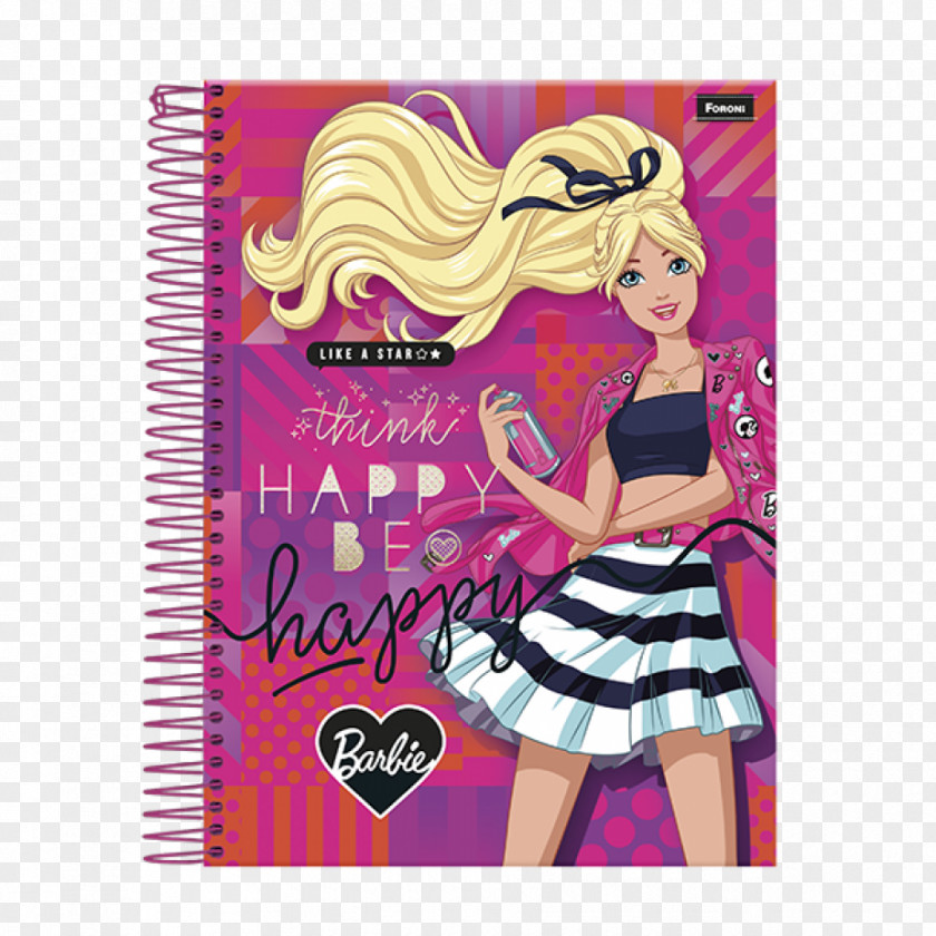 Notebook Paper Barbie Diary Spiral PNG