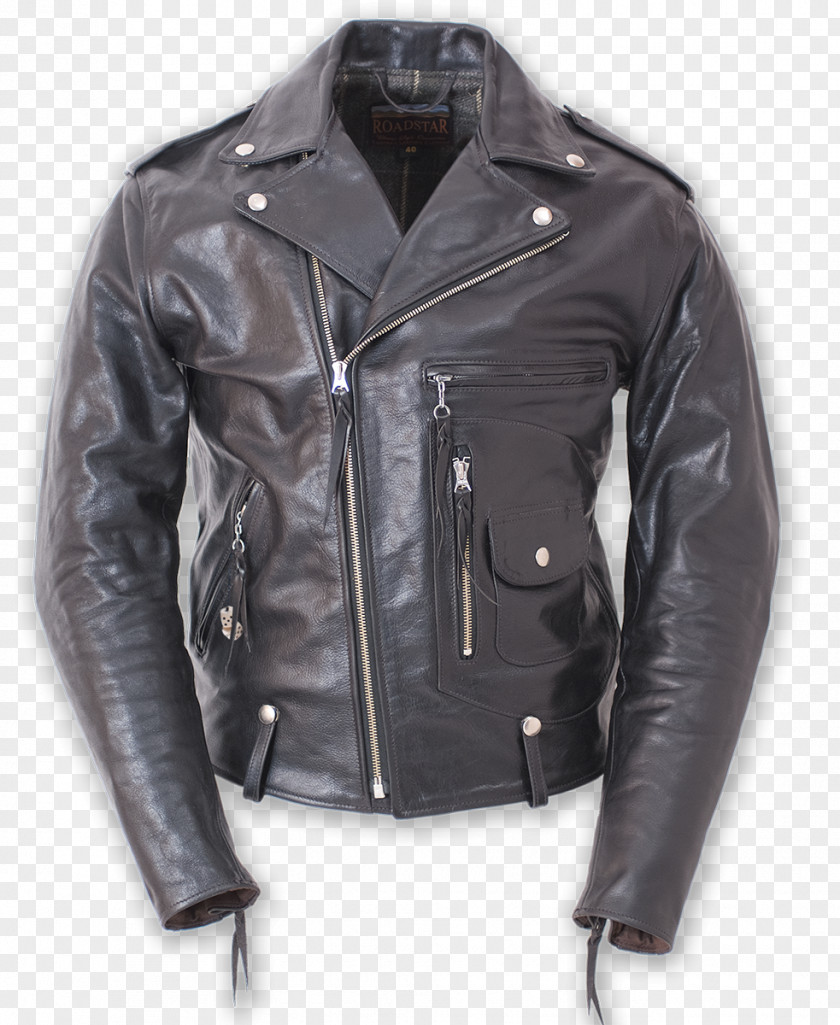 Black Jacket Leather 1950s Schott NYC PNG