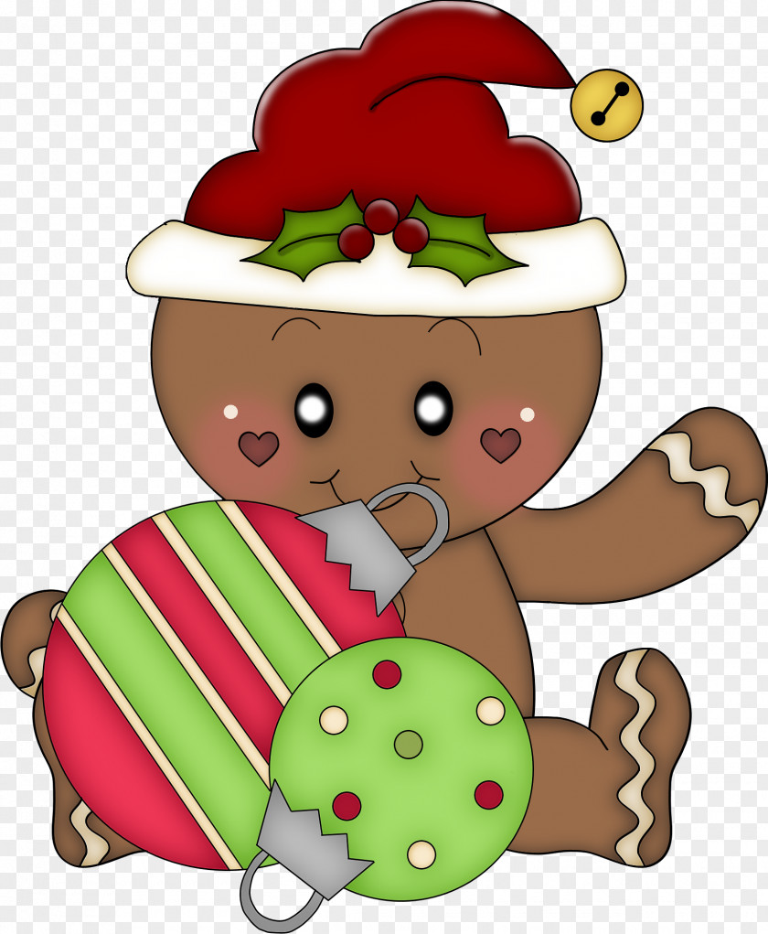Gingerbread Man Christmas Clip Art PNG