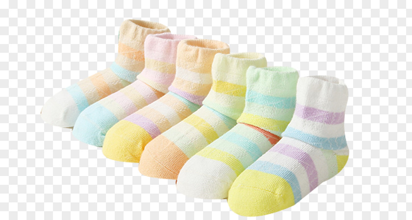 Light Colored Striped Socks Sock Hosiery Shoe Clothing PNG