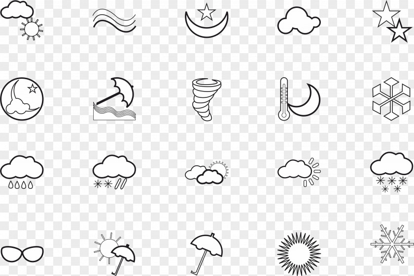Weather Icon Euclidean Vector PNG