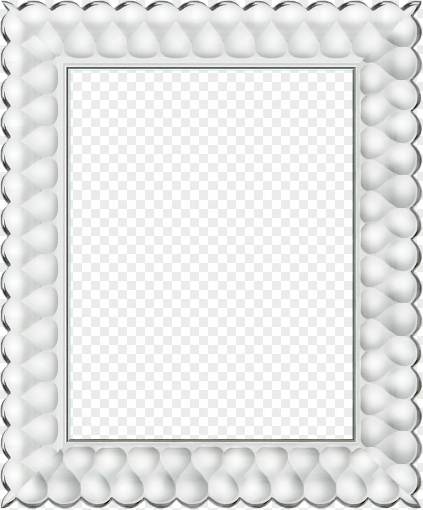 White Edge Picture Frame PNG
