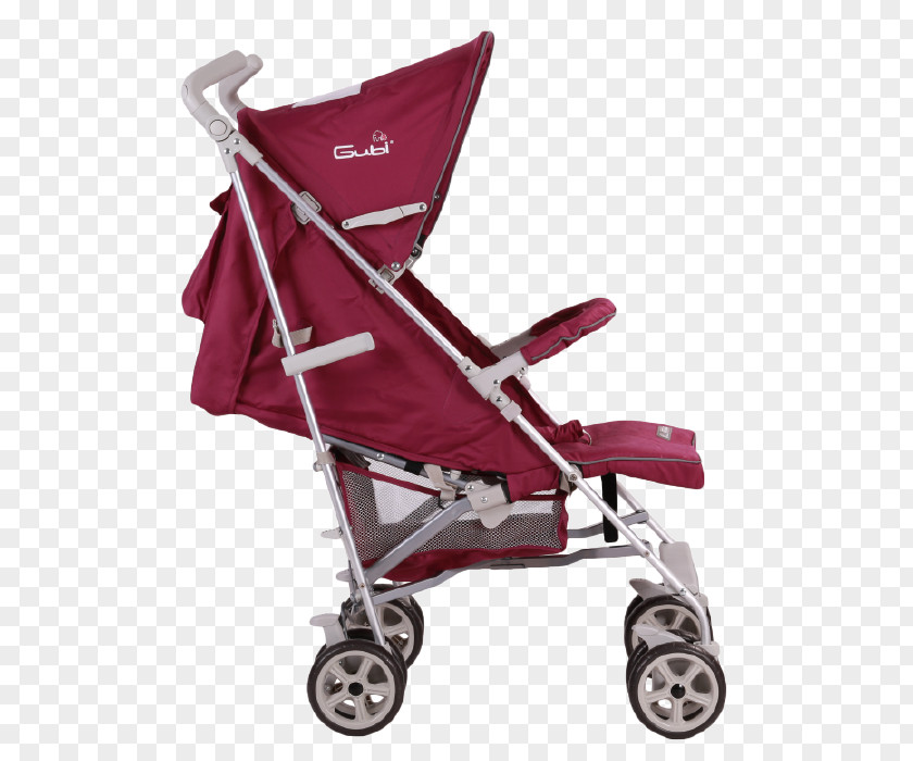 Flattened Baby Carriage Transport Comfort Purple PNG