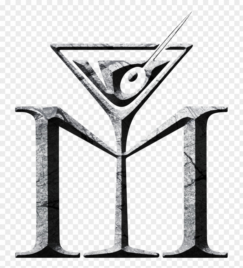 Glass Martini Cocktail Font PNG