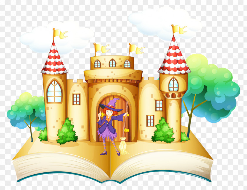Vector Fantasy Castle Photography Book Royalty-free Illustration PNG