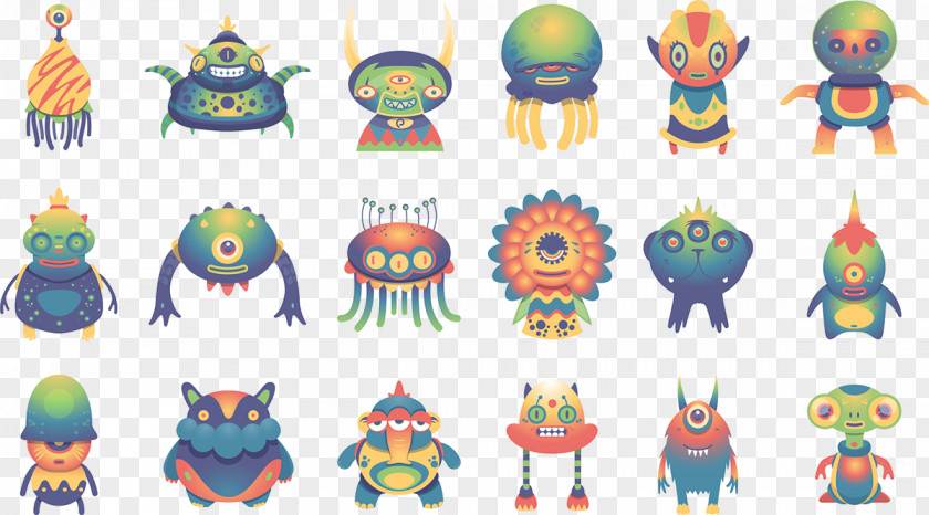 Cute Monster Illustration Behance Model Sheet Designer PNG