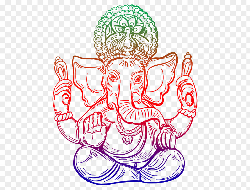 Ganesha Ganesh Chaturthi Drawing Hinduism PNG