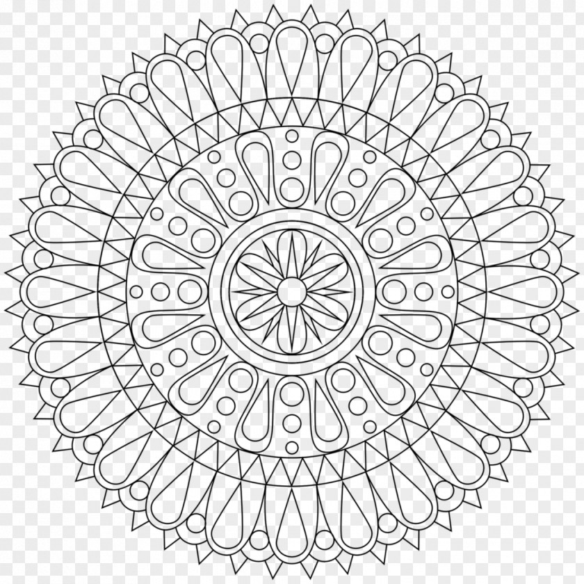 Mandala Coloring Book Meditation Child Mantra PNG