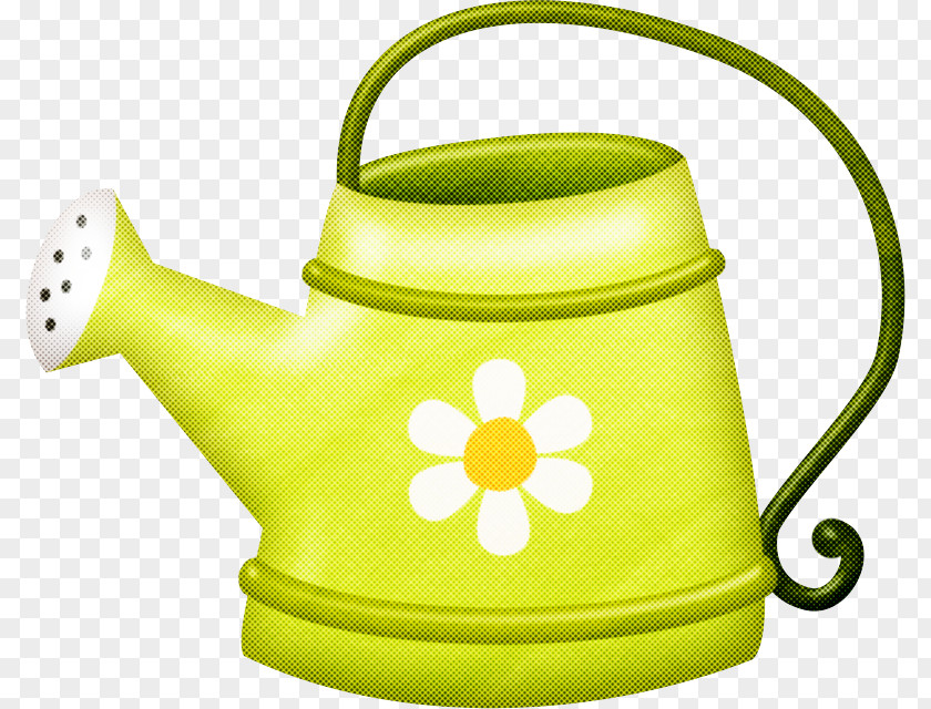 Stovetop Kettle Yellow Watering Can Green Clip Art PNG