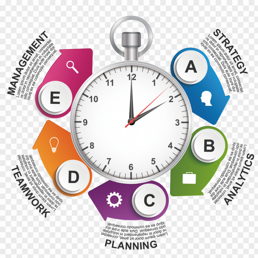 Watch PPT Element Vector Infographic Adobe Illustrator PNG
