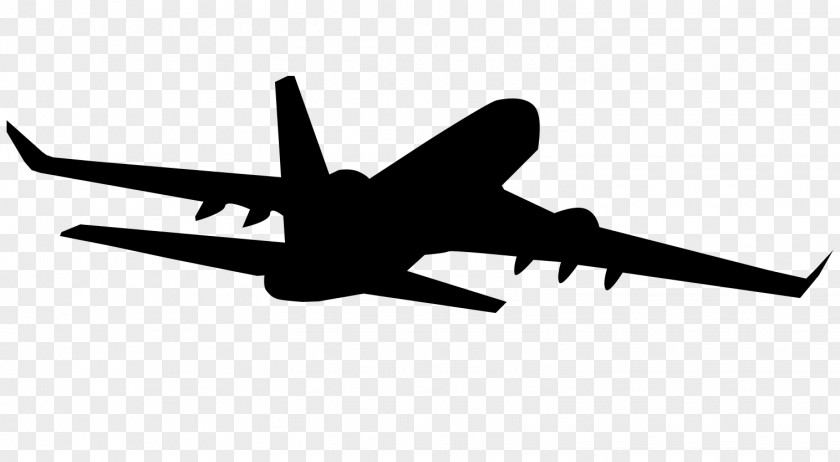 Airplane Silhouette Clip Art PNG