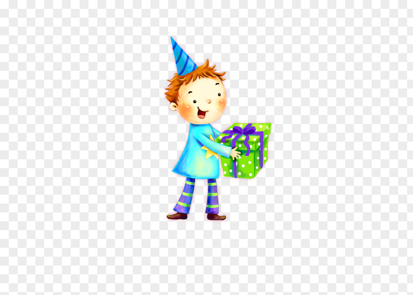 Cartoon Boy Happy Birthday To You Party Wish Clip Art PNG