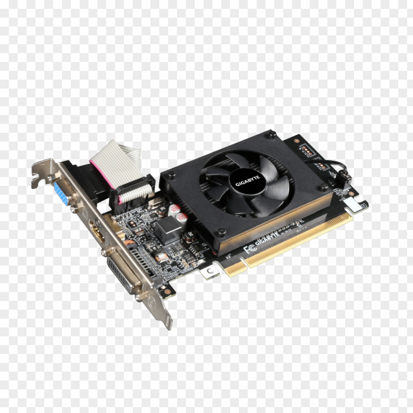 Geforce Go Graphics Cards & Video Adapters NVIDIA GeForce GT 710 Gigabyte Technology DDR3 SDRAM PNG