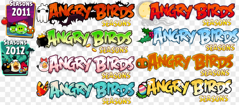Menu Element Angry Birds Seasons Bad Piggies Inscription Game PNG