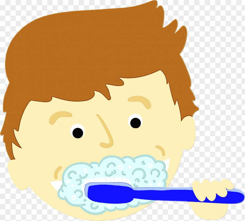 Smile Mouth Nose Cartoon Tooth Brushing Cheek Child PNG