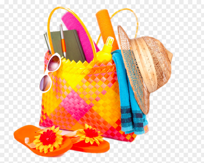 Beach Tote Handbag Clip Art PNG