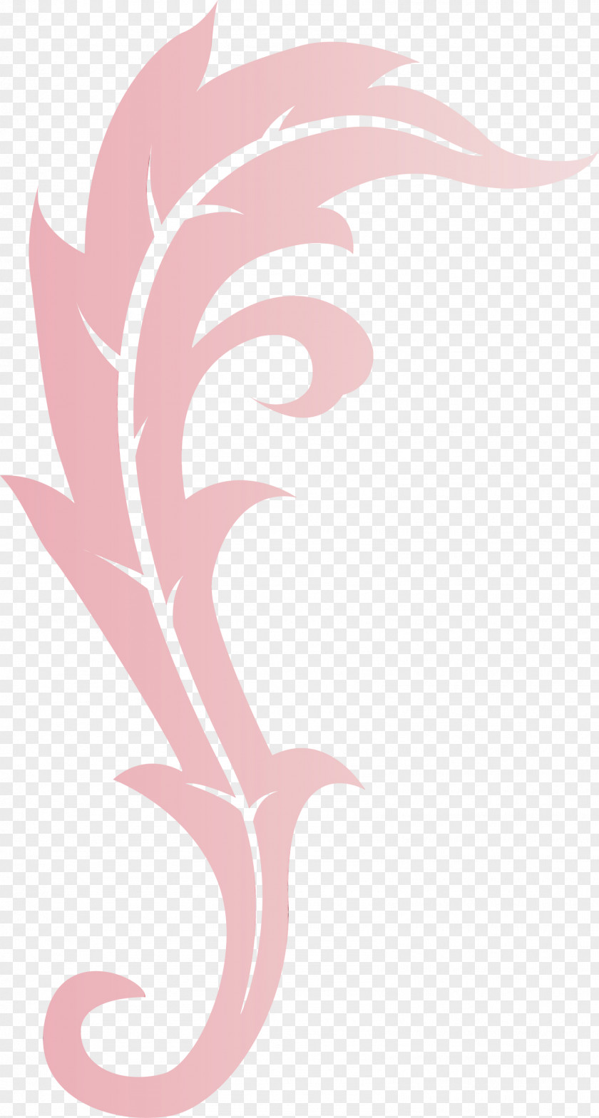 Pink Plant Pattern PNG