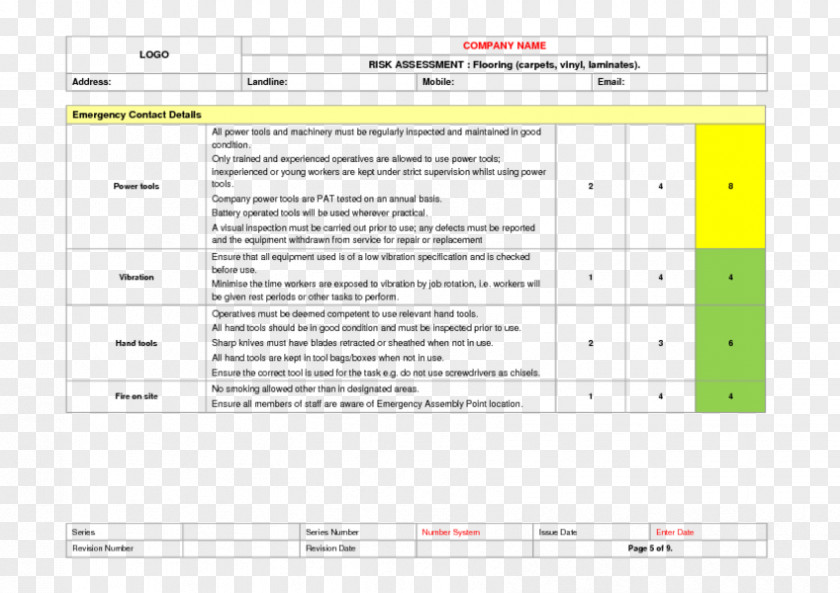 Risk Analysis Screenshot Safety Computer Software Assessment COSHH PNG