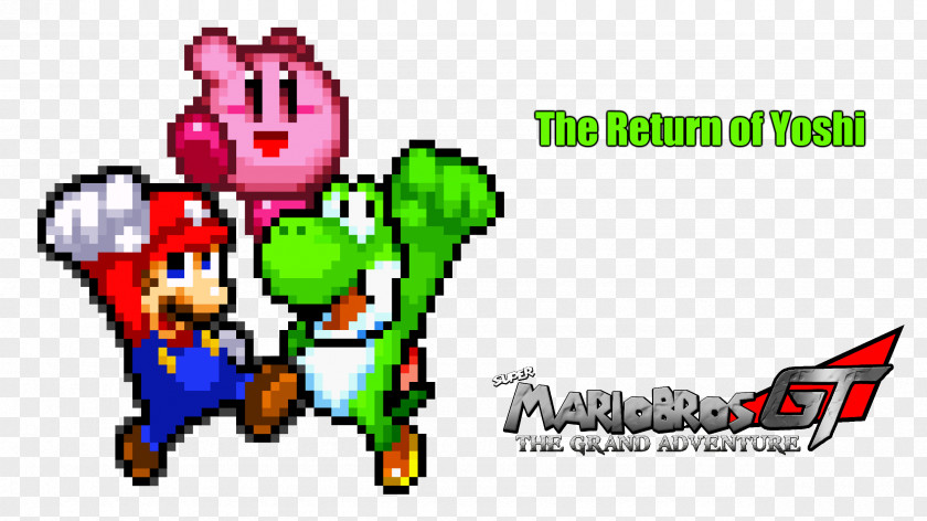 Yoshi Mario Bros. Kirby & King Dedede PNG