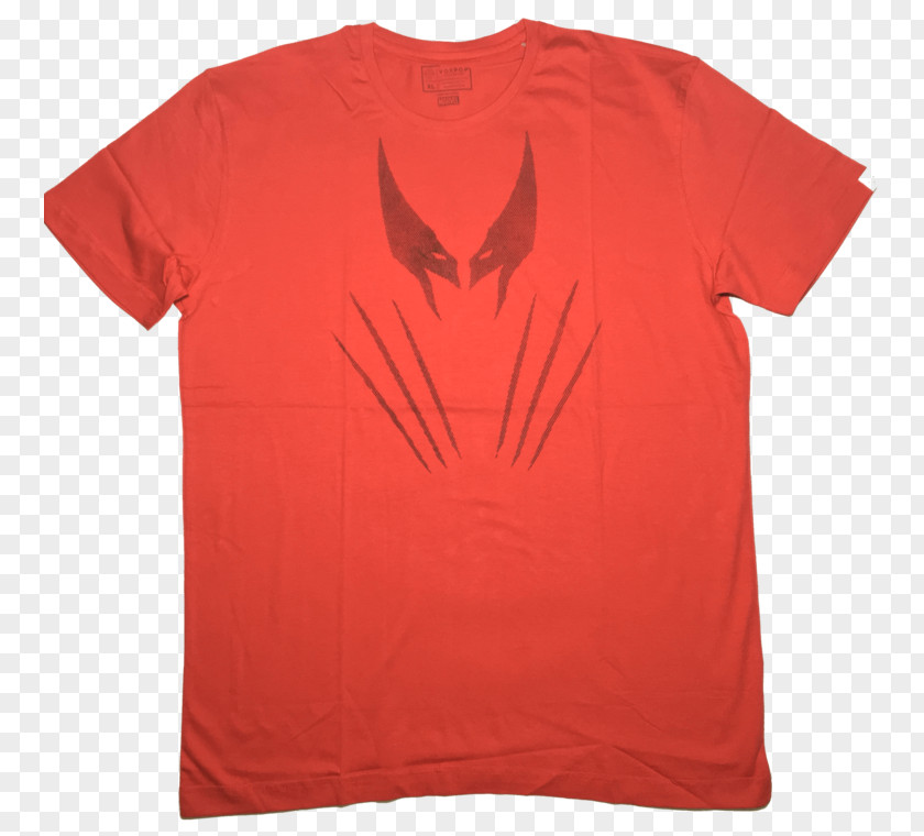 Figure T-shirt Red Crew Neck Top PNG