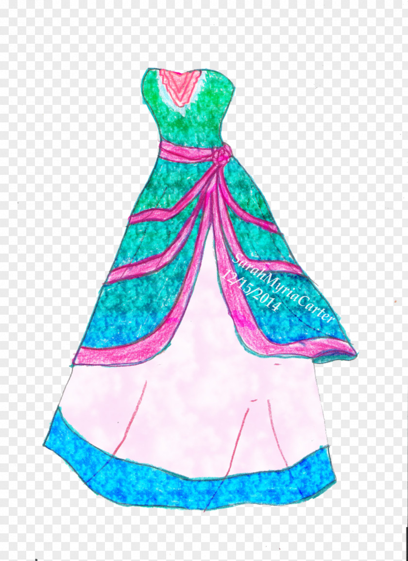 Green Dress Costume Design Dance Turquoise PNG