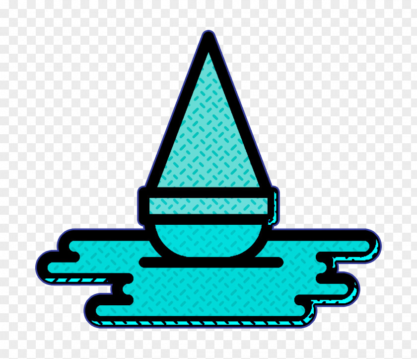 Ice Cream Icon Melted Floor PNG