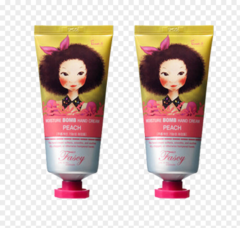 PEACH Hand Cream Lotion Cosmetics Skin Shea Butter PNG