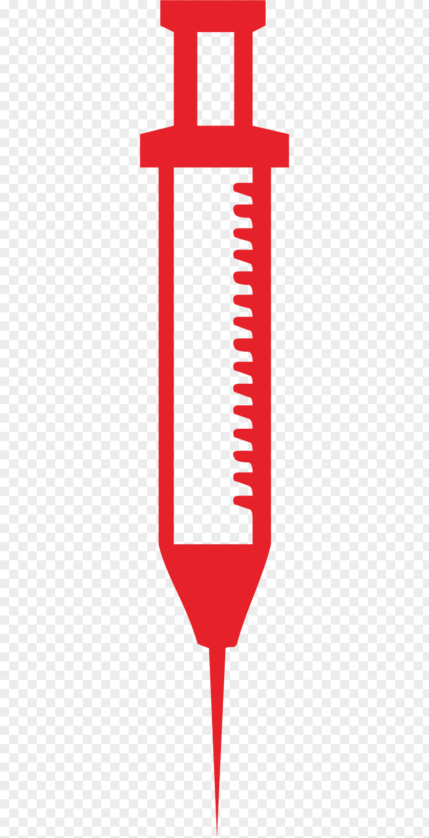 Red Syringe Injection Gauge PNG