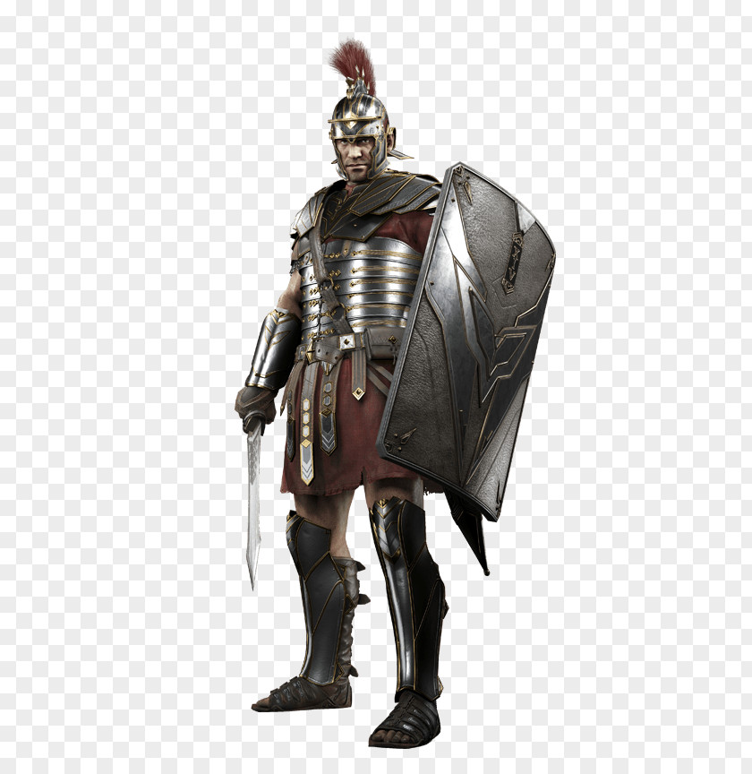 Roman Soldier PNG Soldier, man wearing brown and gray armor with shield clipart PNG