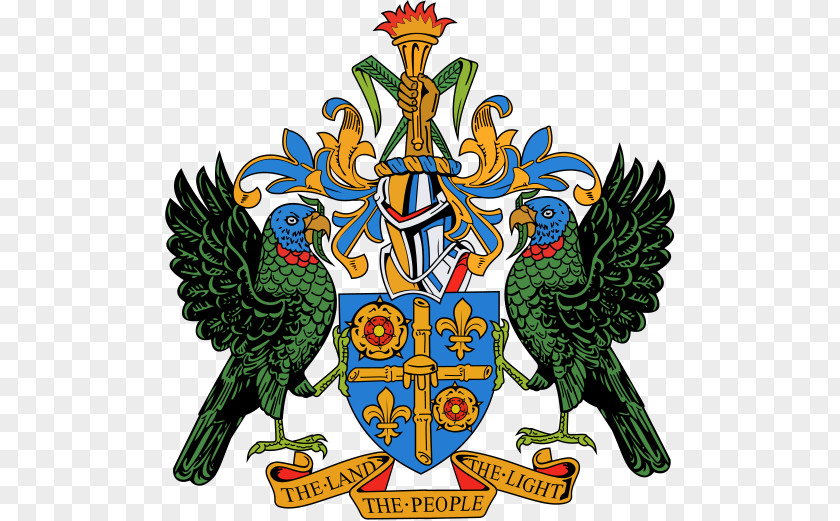 Bank Of Saint Lucia Coat Arms National Symbols Crest PNG