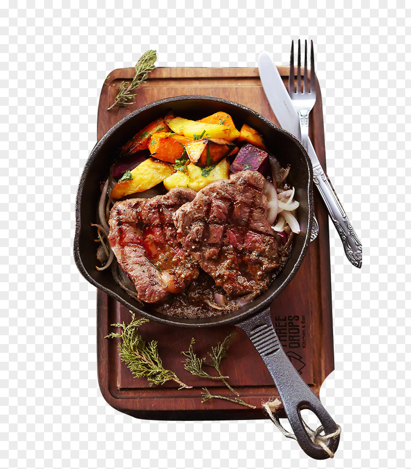 Black Pepper Steak Beefsteak Meat PNG