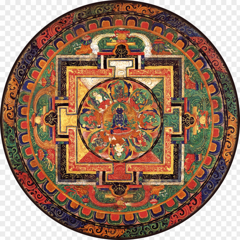 Buddhism Tibetan Thangka Mandala Akshobhya PNG