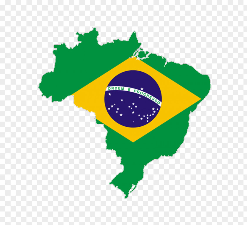 Flag Of Brazil National Map PNG