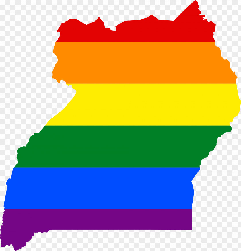 Map Flag Of Uganda LGBT Rainbow PNG