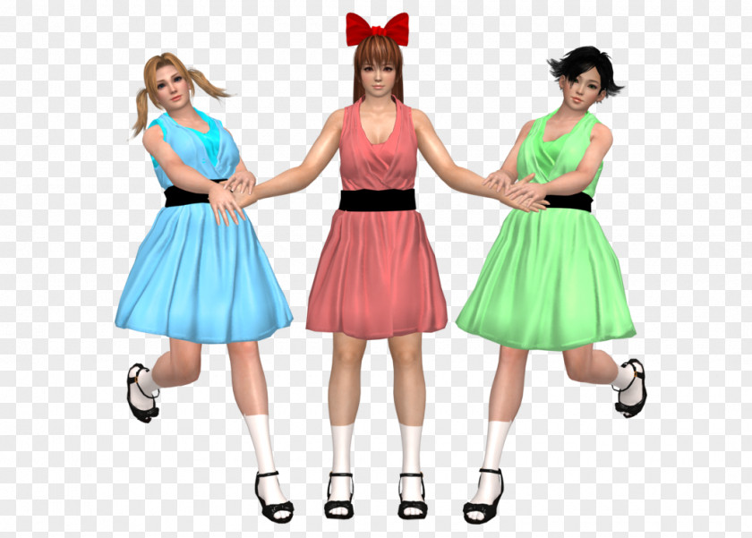 Powerpuff Girls Chemical Xtraction Costume YouTube Cosplay Dress Skirt PNG