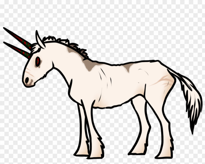 Unicorn Thin Mule Bridle Foal Halter Mane PNG