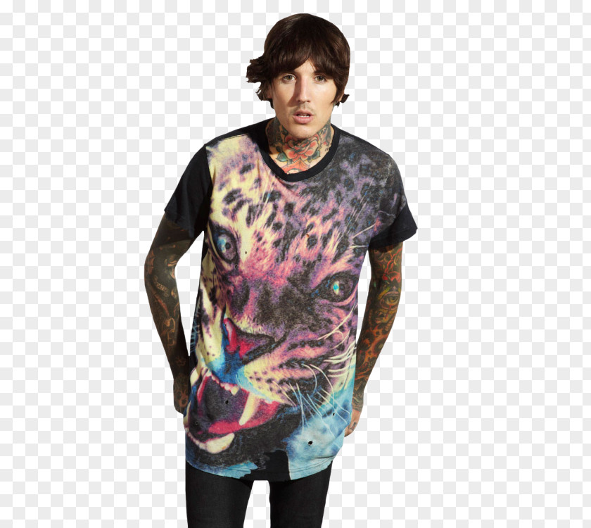Band Text Long-sleeved T-shirt Oliver Sykes Bring Me The Horizon PNG