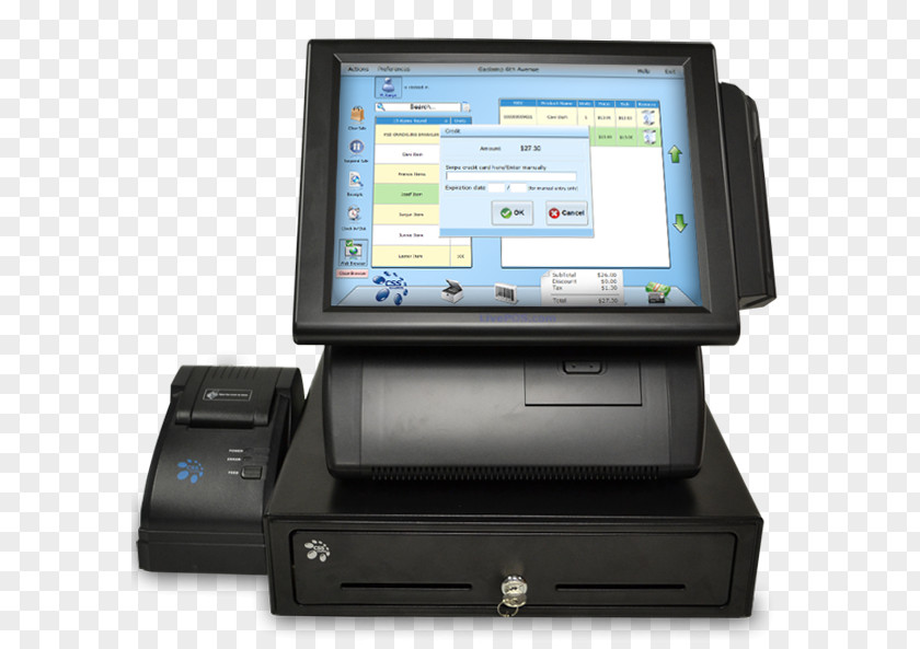 Business Cash Register Point Of Sale Cashier Money PNG