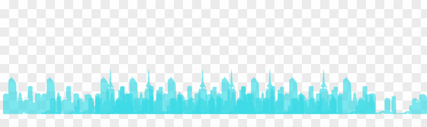 City Silhouette Blue Computer File PNG